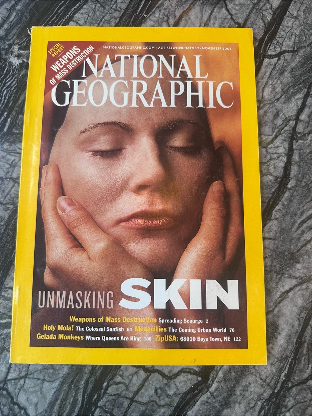 National Geographic Magazine - November 2002 - Unmasking Skin